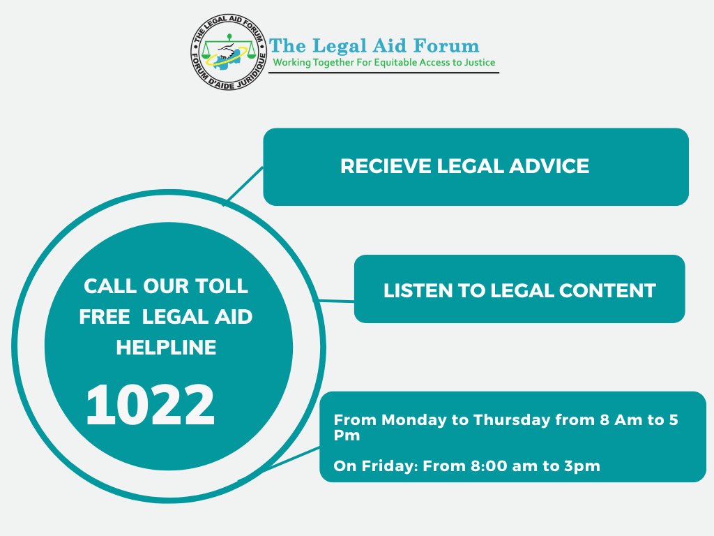 Legal Aid Forum Rwanda on Twitter "Happy Monday RwOT Don't hesitate
