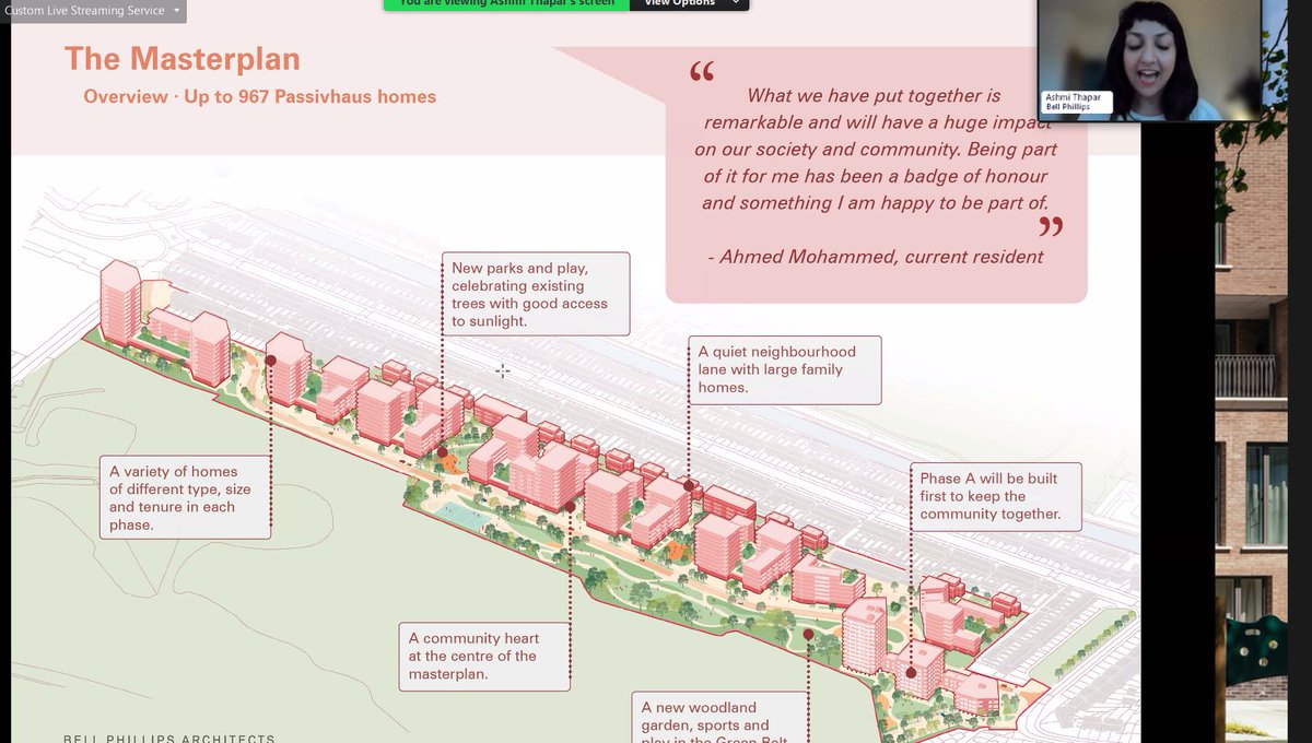 PassivhausTrust's tweet image. Ashmi Thapar from @BellPhillipsArc shared @LBofHounslow #Passivhaus #socialhousing MasterPlan  -  for up to 967 homes - at today's #PHsocial event.  

Read more: bit.ly/PHThounslow

#CouncilsCan #LocalAuthorities