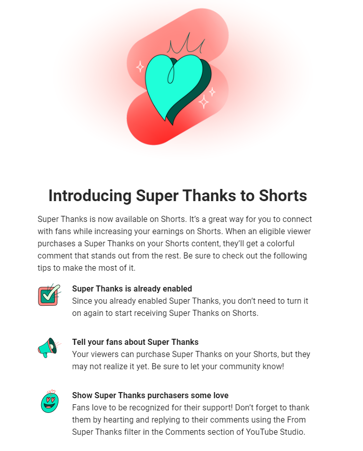 YouTube has introduced Super Thanks to Shorts! ANOTHER way for Creators to monetize their content! YouTube is the place to be in 2023. Its only gonna keep getting better!