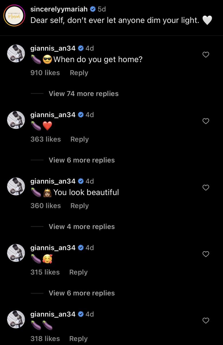 34for2's tweet image. GIANNIS WE CAN SEE YOUR COMMENTS LMAOOOOO