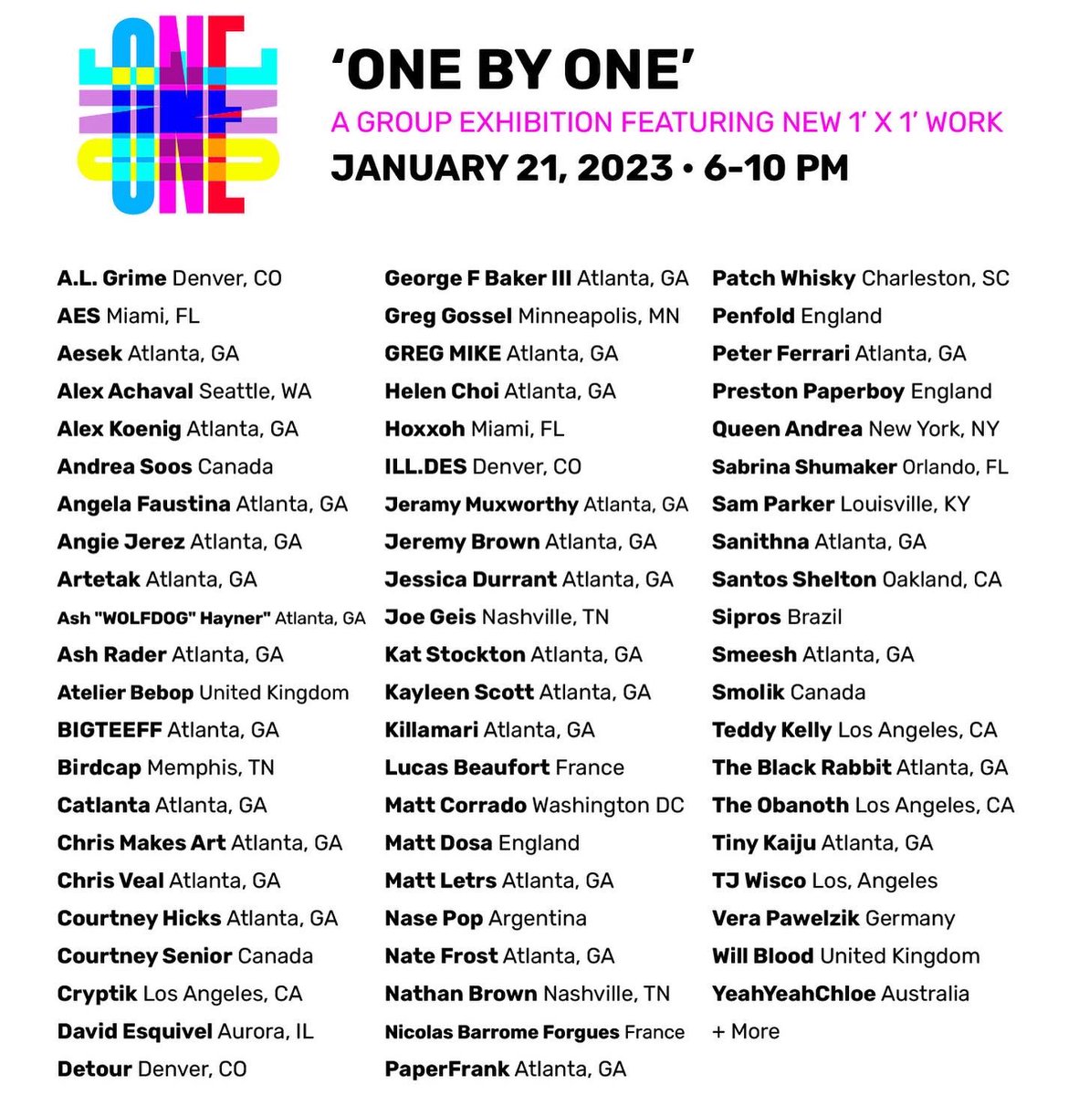 First group show of the year with ABV gallery in Atlanta. Big up <a href="/GREGMIKE/">GREG MIKE</a> and all the ABV crew for all their hard work and constant support ❤️