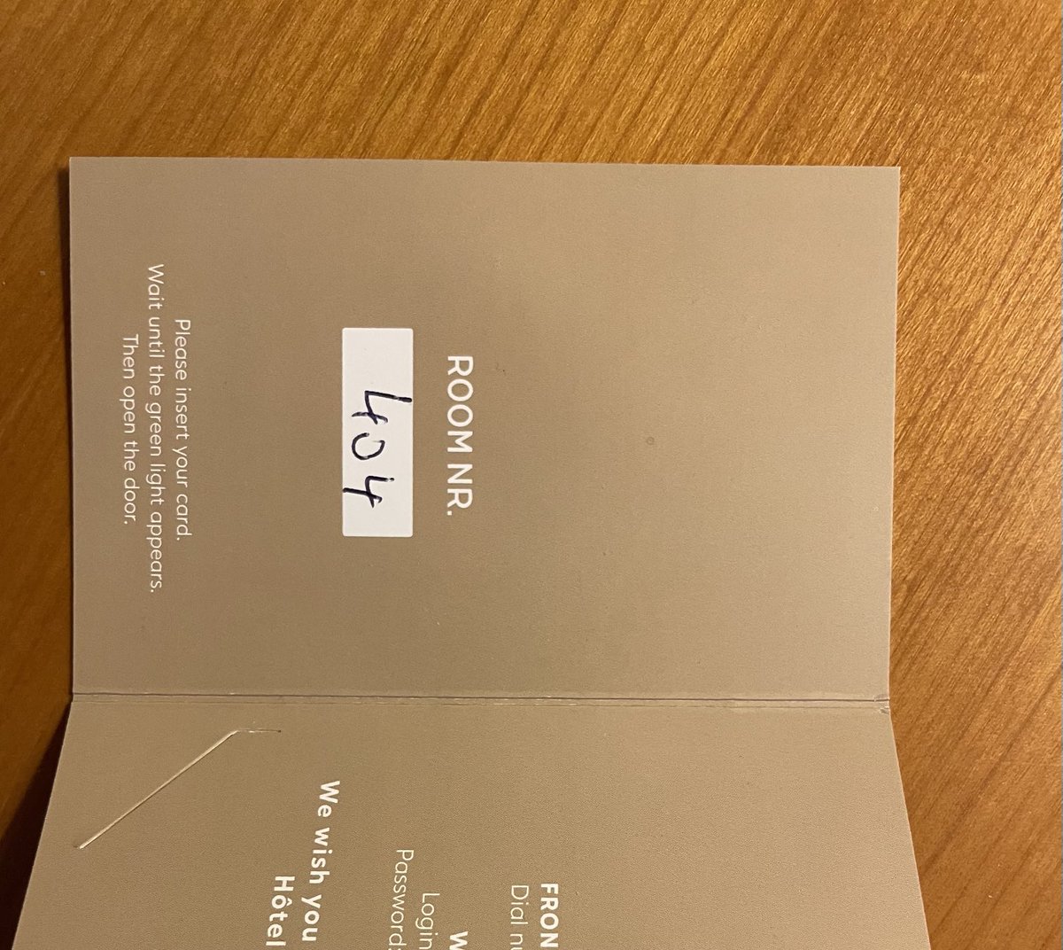 NielsBr's tweet image. Room 404 actually exists — at least at a hotel in Luxembourg… #webarchiving #webhistory