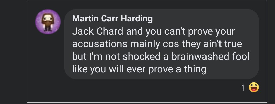 awarmthinside's tweet image. Apparently it's okay to be called a pervert or peado by this guy but my words are against FB standards lmfao