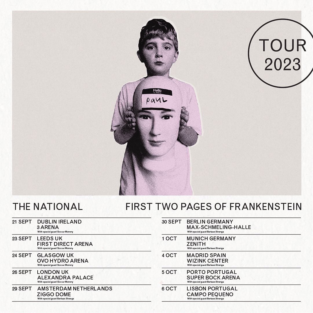 We are embarking on a world tour this year in support of the new album, and are excited to have Soccer Mommy, <a href="/THEBETHS/">The Beths</a> and <a href="/Bartees_Strange/">STRANGE</a> supporting us at many of these shows. Patti Smith will be joining us for one special night in NYC at the iconic Madison Square Garden.
