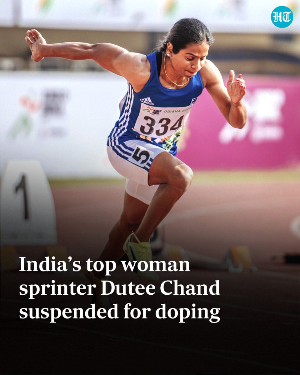 htTweets's tweet image. #India's top woman sprinter #DuteeChand failed a dope test and has been provisionally suspended, sports officials with knowledge of the development said 

Details: hindustantimes.com/sports/dutee-c…