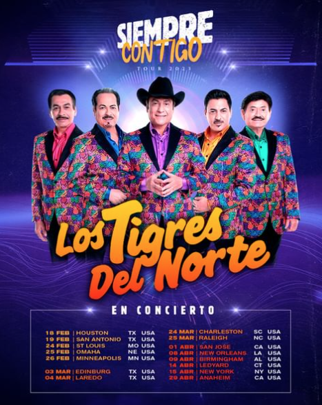 LaJefa987FM's tweet photo. #LosTigresdelNorte anuncian su "Siempre contigo tour 2023" 🤠🎤
https://t.co/PcsdayosYN https://t.co/zyUeGJXvhx