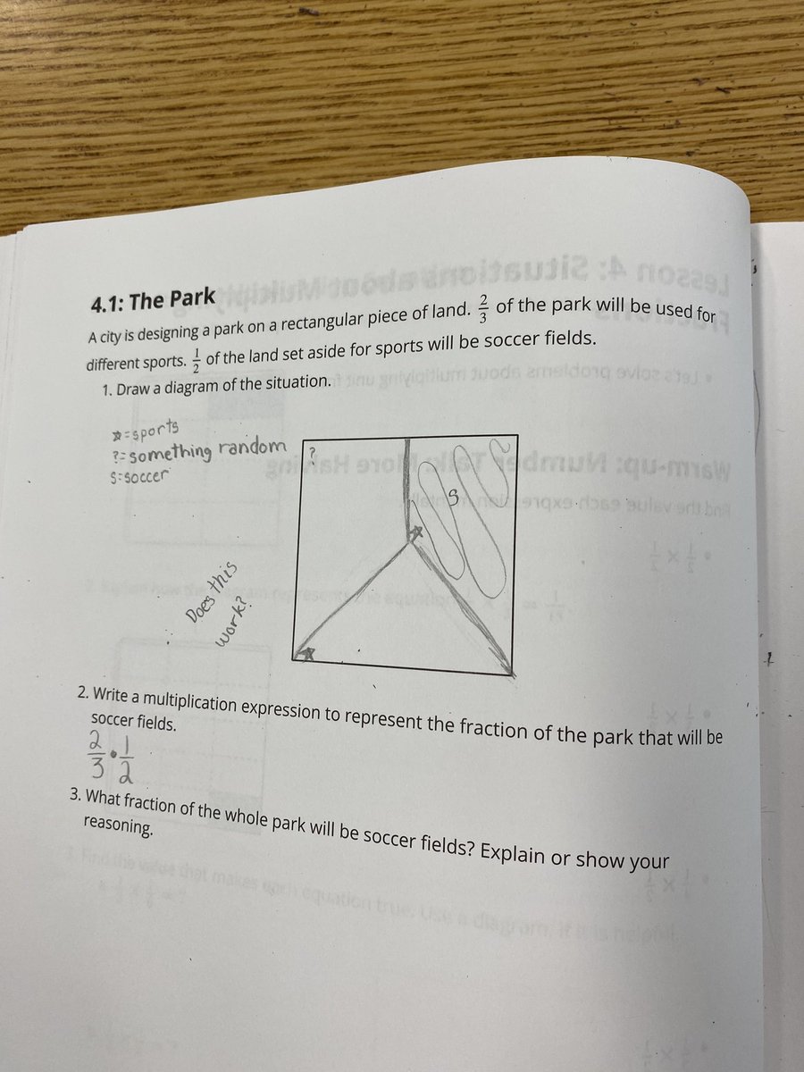 PUSDmath's tweet photo. Great wonderings about fractions of unit fractions with @IllustrateMath #fractiontalk https://t.co/tksa1f7zPg