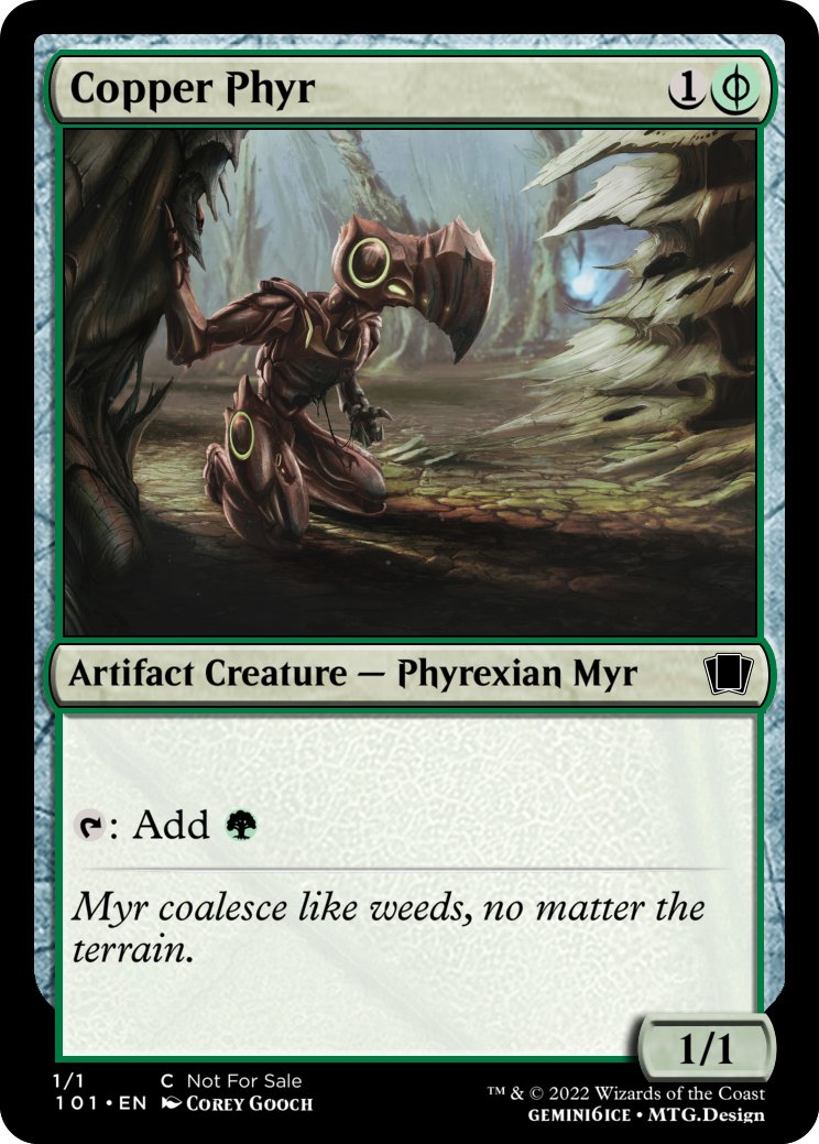 gemini6ice's tweet image. I hope we see Myr in this set #mtgOne #customMagic