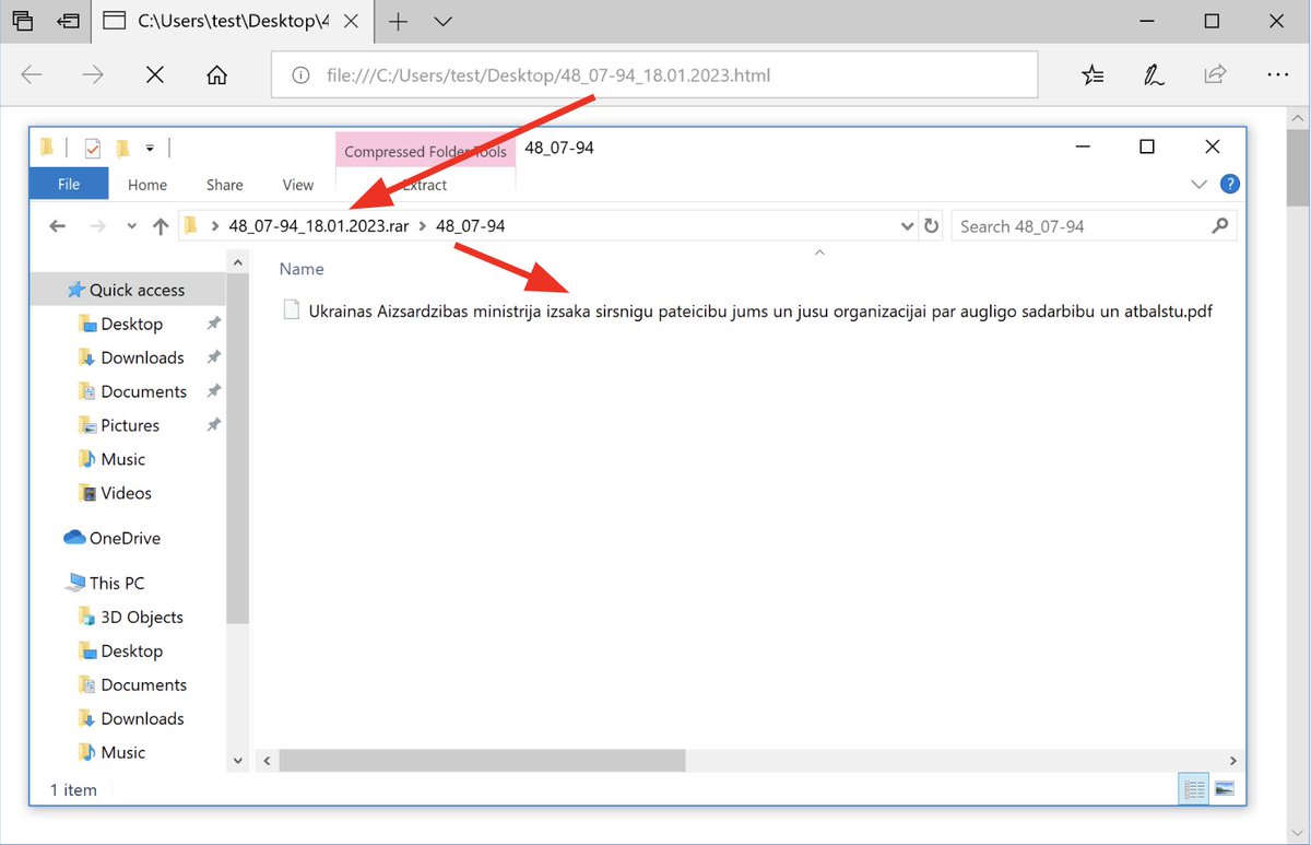 Unit42_Intel's tweet image. 2023-01-18 (Wednesday) - Suspected #TridentUrsa / #Gamaredon targets Lithuanian government with Ukraine-themed lure. 
MD5 9f78eda28ac4d573467576a3942e8fa7 --&amp;gt; de4ecd1c85321f9f52e7993db7e8fae8 --&amp;gt; b8eee4ae87d45d698a7a08ed61b32451 --&amp;gt; hxxp://194.180.174[.]158/18.01/released.rtf