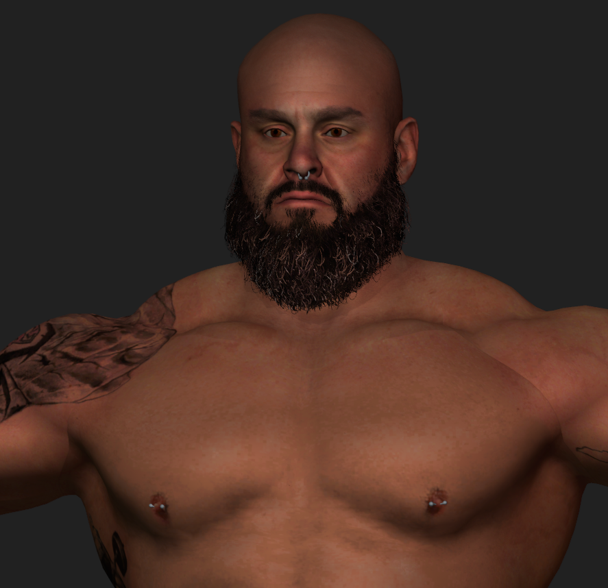 JoeMashups's tweet image. Nipple piercing man coming to #WWE2K19