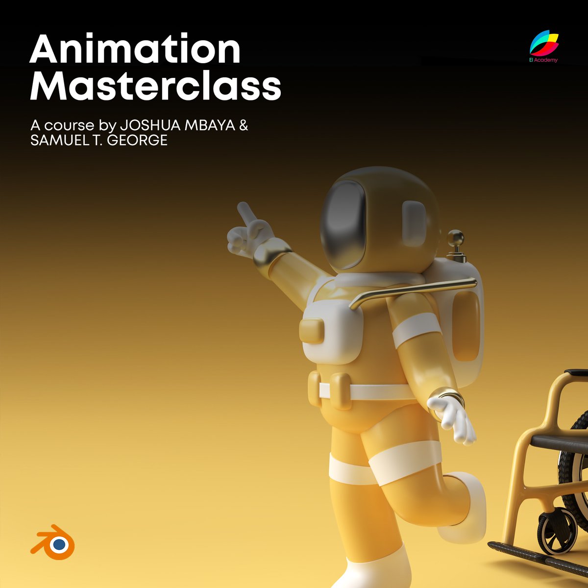 theelacademy's tweet photo. Get your inner child ready, because you’re going to love our master class for animation. We’ll whisk you away to a world of fun and adventure with these new techniques. A course by @iamsonofel &amp; @JoshMbaya07 so you're in good hands
#animation #3danimation #blender3d #blender https://t.co/XLK5AMXefo