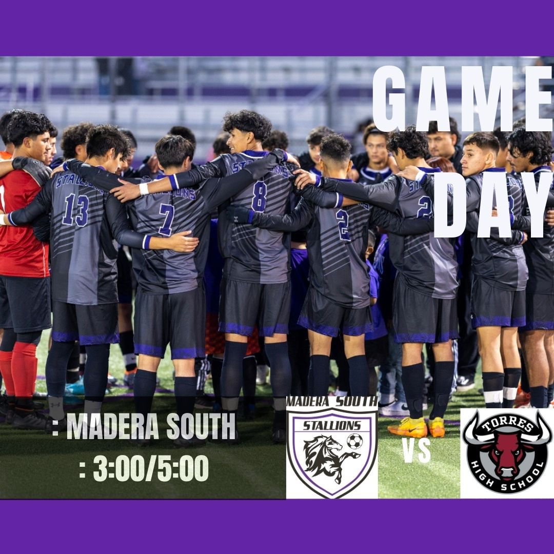⚽️Game Day⚽️
Today we get to host our newest rivals from cross town! Come on out to what should be a fun an exciting game! <a href="/MadTrib/">The Madera Tribune</a> <a href="/MaderaSouth/">Madera South Athletics</a> <a href="/AllStarGameBen/">Central Section ⚽️All-Star Game</a> <a href="/MartyTeambitter/">Marty Bitter</a>