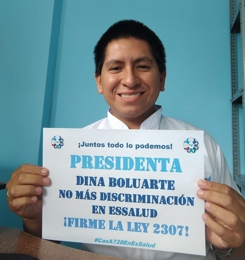 WilsonLpezPaiva's tweet photo. Sra. PRESIDENTA @DinaErcilia los CAS INDETERMINADOS de ESSALUD pedimos Firme la AUTOGRAFA PL 2307, el Cambio de DL 1057 al DL 728; Por un PERU justo sin discriminación @EsSaludPeru @presidenciaperu @pcmperu @MTPE_Peru @sinassc728 @Edgarciab @AlbertoOtarolaP #CasA728EnEssalud https://t.co/6sk6og661l