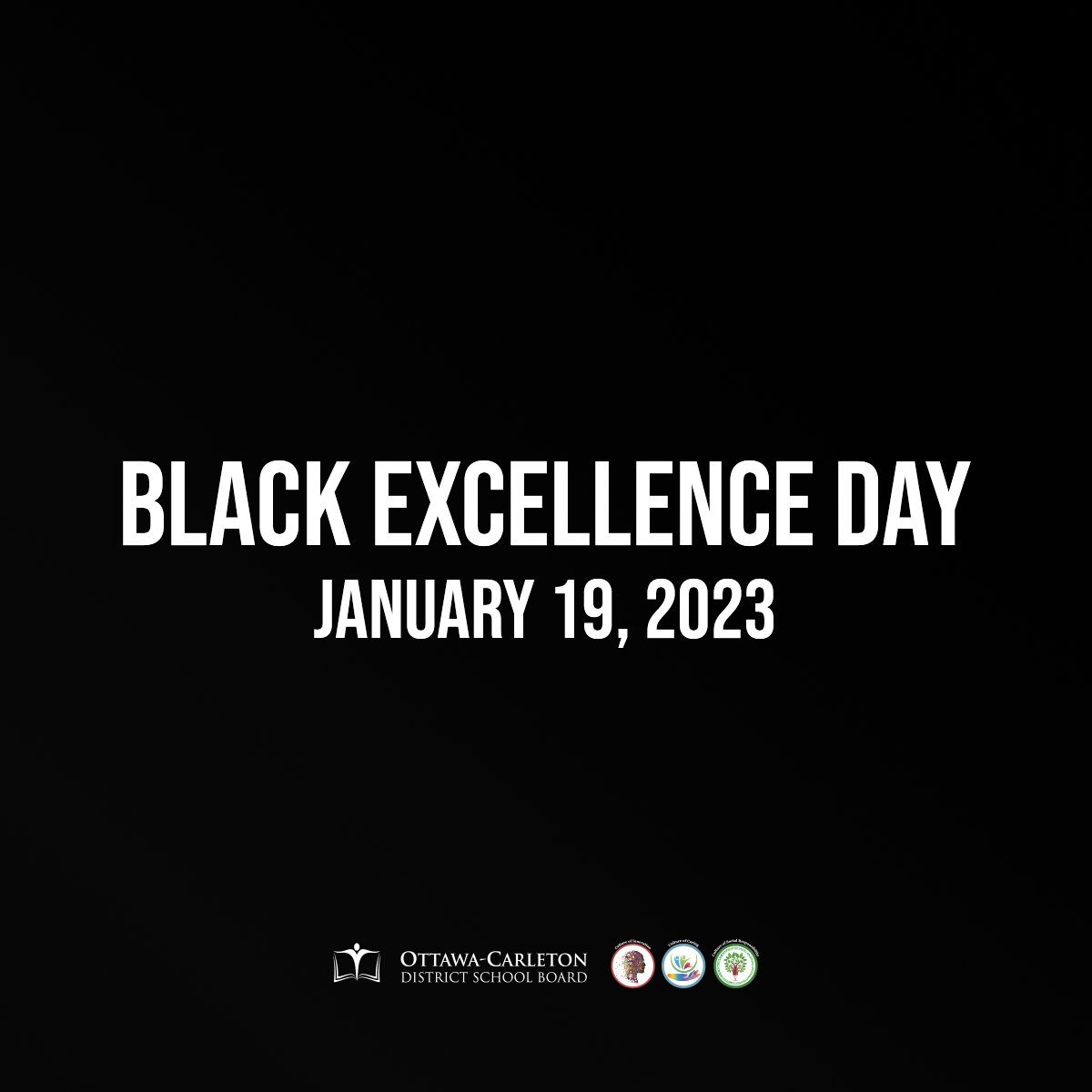 Tomorrow is Black Excellence Day at the OCDSB. Students and staff are welcome to wear something black, and use the hashtag #OCDSBBlackExcellenceDay to show us how your school is taking part! Learn more: ow.ly/eNFb50Ms4gN