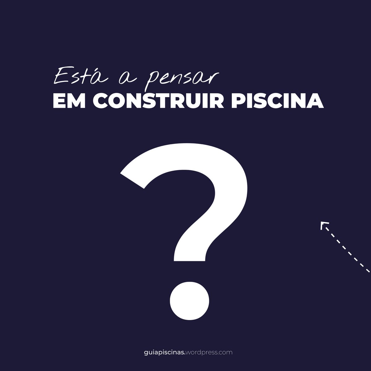 Nada melhor que fechar o dia de hoje com uma sugestão para si. Se está a pensar construir piscina, informe-se sempre junto de uma empresa especialista de forma a ver resolvidas as suas dúvidas ou questões. Mais vale prevenir do que remediar.