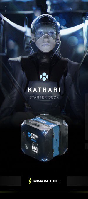 RT and Follow @parallelTCG for a chance to win a free //𝗞𝗔𝗧𝗛𝗔𝗥𝗜 starter deck