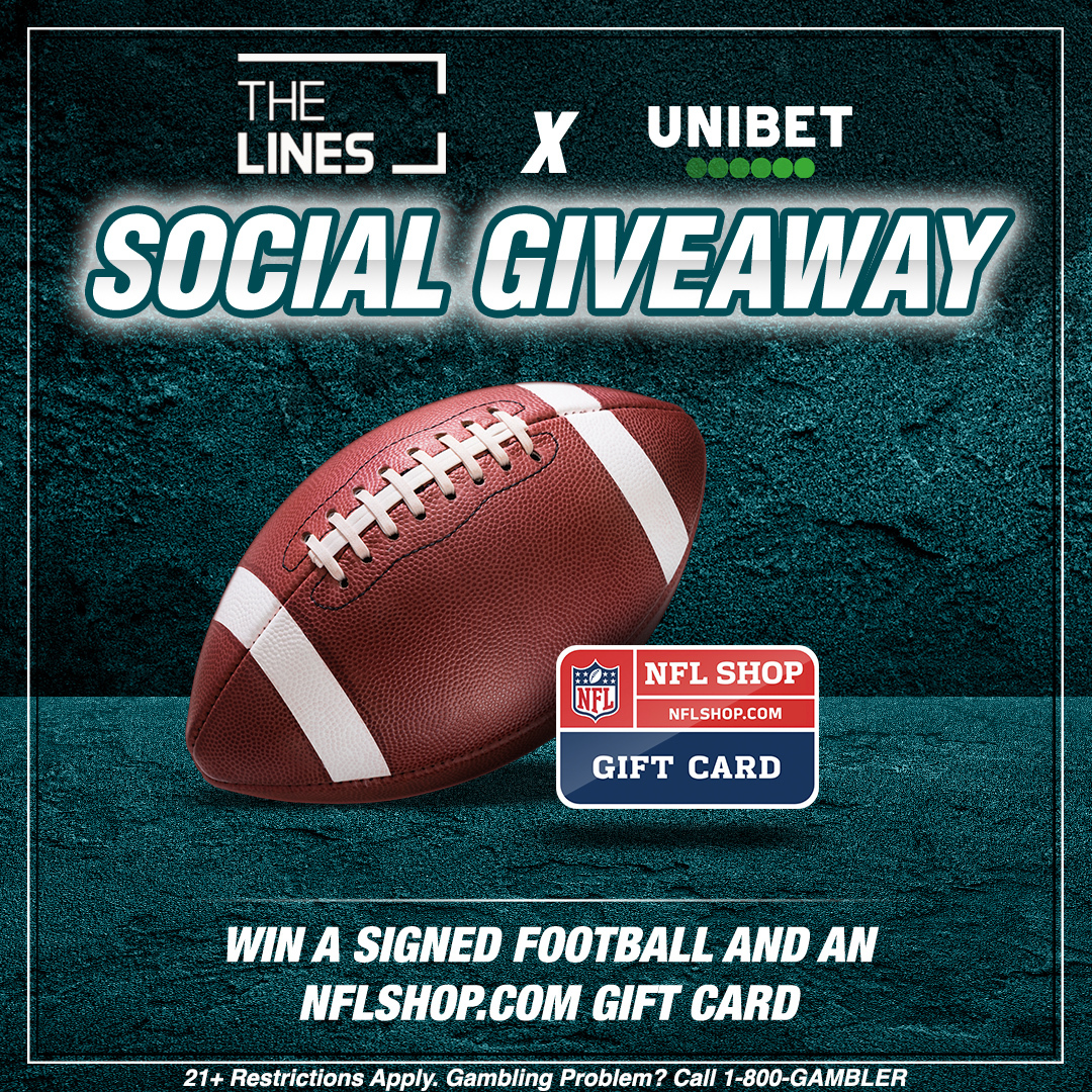 We've teamed up with Unibet for a GIVEAWAY in honor of Philly's road to the Big Game 🦅 ! For a chance to win a signed football & an NFL Shop gift card, just: 1. Follow @TheLinesUS 2. Follow @UnibetUS 3. Retweet this post with #gamedaygiveaway Rules: bit.ly/3XCGuLh