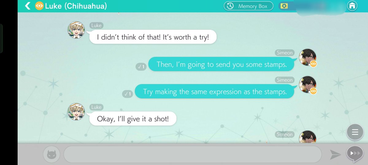 DailyLuke_'s tweet photo. Chat from card/ comet tea time (Luke -simeon)
Honesty is your virtue 🥰
The rest of the chat on the comments!
#obeyme #obeymeluke #obeymesimeon #obeymechat #deviltree https://t.co/WF3f4WS3Rd