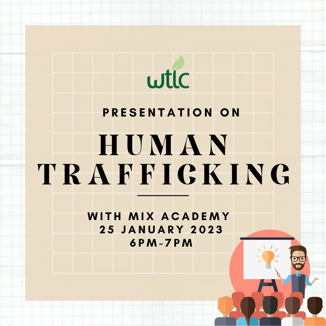 January is Human Trafficking Awareness Month! Come and learn more by listening in on a presentation in partnership with Mix Academy at their location at 1010 W 17th St, Santa Ana, CA 92706. #humantrafficking #awareness #wtlc