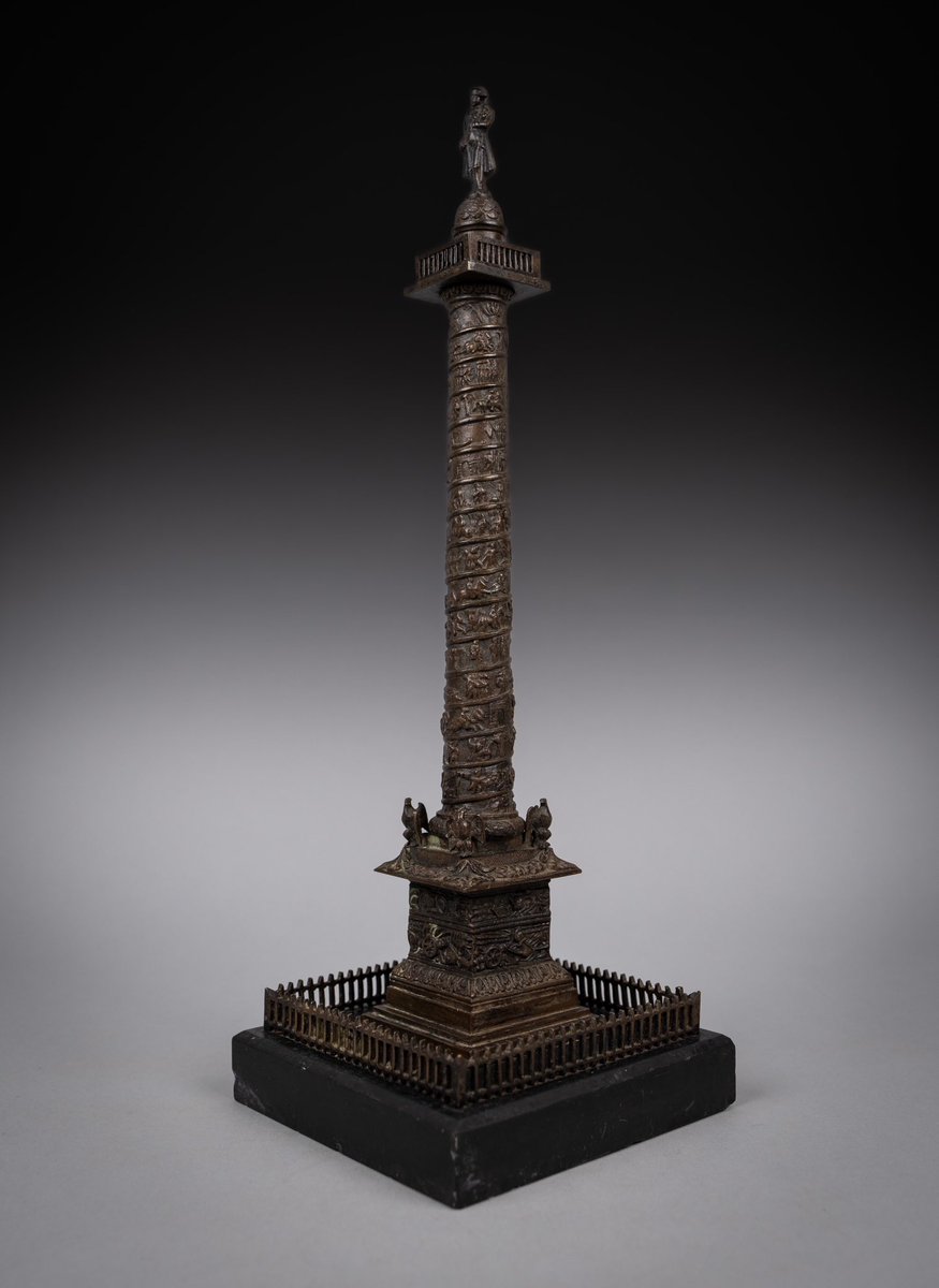 HarAntiques's tweet photo. A stunning and well patinated bronze Grand Tour model of Colonne Vendome, the famous Paris monument modelled on Trajan's column in Rome erected by Napoleon I in 1810 to commemorate the Battle of Austerlitz. Now available. https://t.co/OfgpYLH00m

#antiques #antique #grandtour https://t.co/QQywLwmXdx