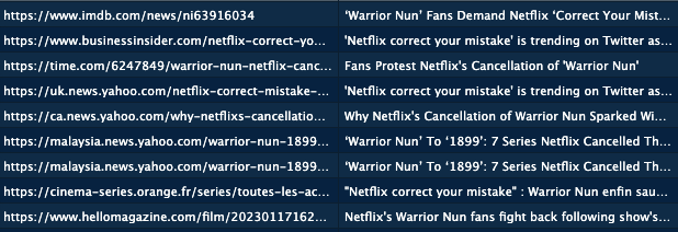 Warrior Nun fans demand Netflix ''correct their mistake