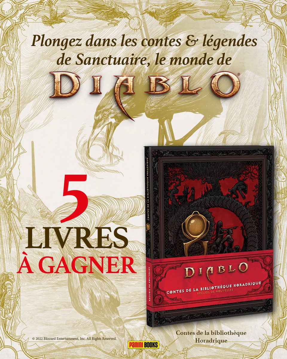 BigBad_Hater's tweet image. Vous aimez Diablo ?! 

Et bien grâce à @paninicomicsfra , vous pouvez gagner le nouveau livre Diablo : contes de la bibliothèque horadrique !

Pour participer : 

✅ Follow 
❤️ Like
🔁 RT 

Si vous voulez l'acheter sans attendre : bit.ly/3WXiYsN

Let's GO ! #Giveaway