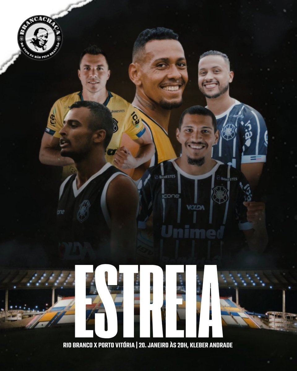 TBrancachaca's tweet photo. A espera acabou!

Sexta-feira o brancão vai a campo enfrentar o Porto Vitória pela primeira rodada do capixabão 2023. Então chama a galera e sextou no Kleber Andrade, junte-se a brancachaça e vamos juntos cantar e apoiar os 90 minutos! Agora é sangue no olho. 🏴🏳️🍻 https://t.co/IfCzkqeojh
