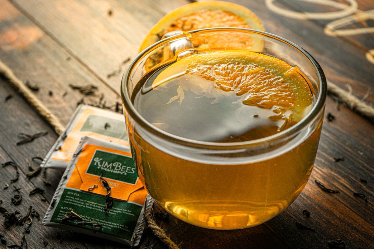 KimBeesTea's tweet photo. Need a warm energy boosting drink for a cool winter afternoon? #KimBeesTea Got You! 

Shop for #KimBees #OrangeHerbalTea at https://t.co/3SwBUmEQWq. 

#gourmettea #blackgirlsdrinktea #teabrand #awardwinningtea #orangetea #BlackOwnedBusiness #greensboronc https://t.co/hRAf7xbXsd