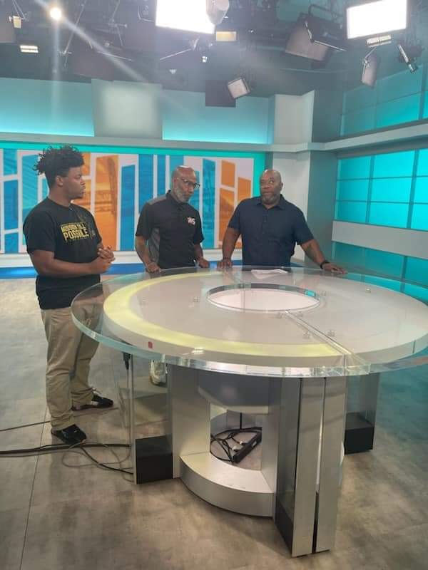saveoursons_inc's tweet photo. Excited to share details about our "Making the Dream a Reality Breakfast." Alphonso McClendon, board chair,  and Carson Hagans, #SaveOurSonsJax participant, talked with Rance Adams @RiverCityLiveTV about the org. and upcoming event. Stay tuned for the interview! #StPaulGlobal https://t.co/p3DZgsuWMm