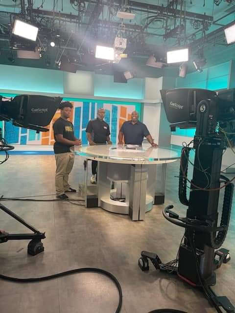 saveoursons_inc's tweet photo. Excited to share details about our "Making the Dream a Reality Breakfast." Alphonso McClendon, board chair,  and Carson Hagans, #SaveOurSonsJax participant, talked with Rance Adams @RiverCityLiveTV about the org. and upcoming event. Stay tuned for the interview! #StPaulGlobal https://t.co/p3DZgsuWMm