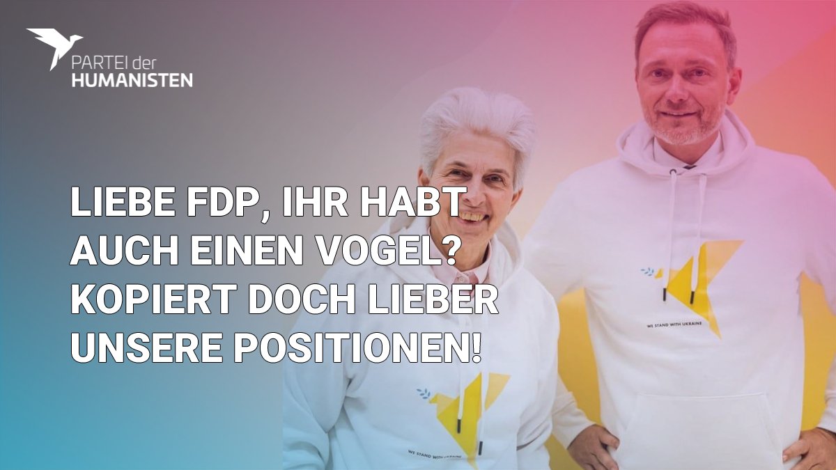 Hey <a href="/fdp/">FDP</a>, wir wussten gar nicht, dass ihr auch einen #Vogel habt! 🐦 

Falls ihr noch weiteren coolen Überflieger-Merch sucht: 
Schaut euch gerne in unserem Shop um!

Von "Reit doch, wen du willst" bis zu "Make facts great again" ist da alles dabei ;)

ow.ly/ikiz50MuexS