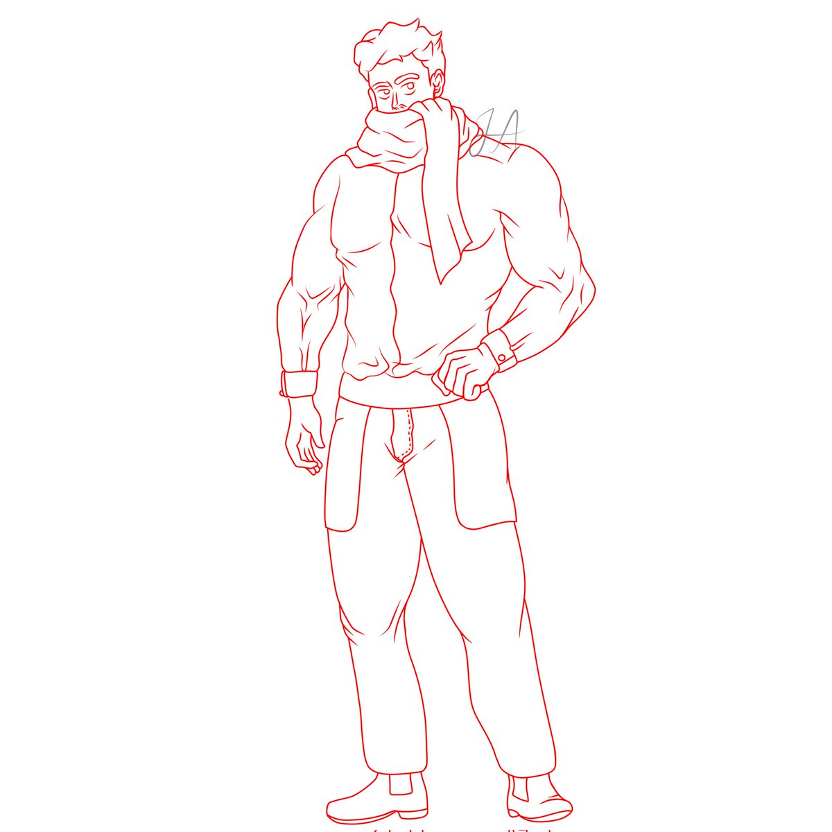 andrawsja30's tweet photo. Versión a digital de un dibujo que había hecho en tradicional, son solo avances, espero terminarlo pronto https://t.co/0XR1ht061j
