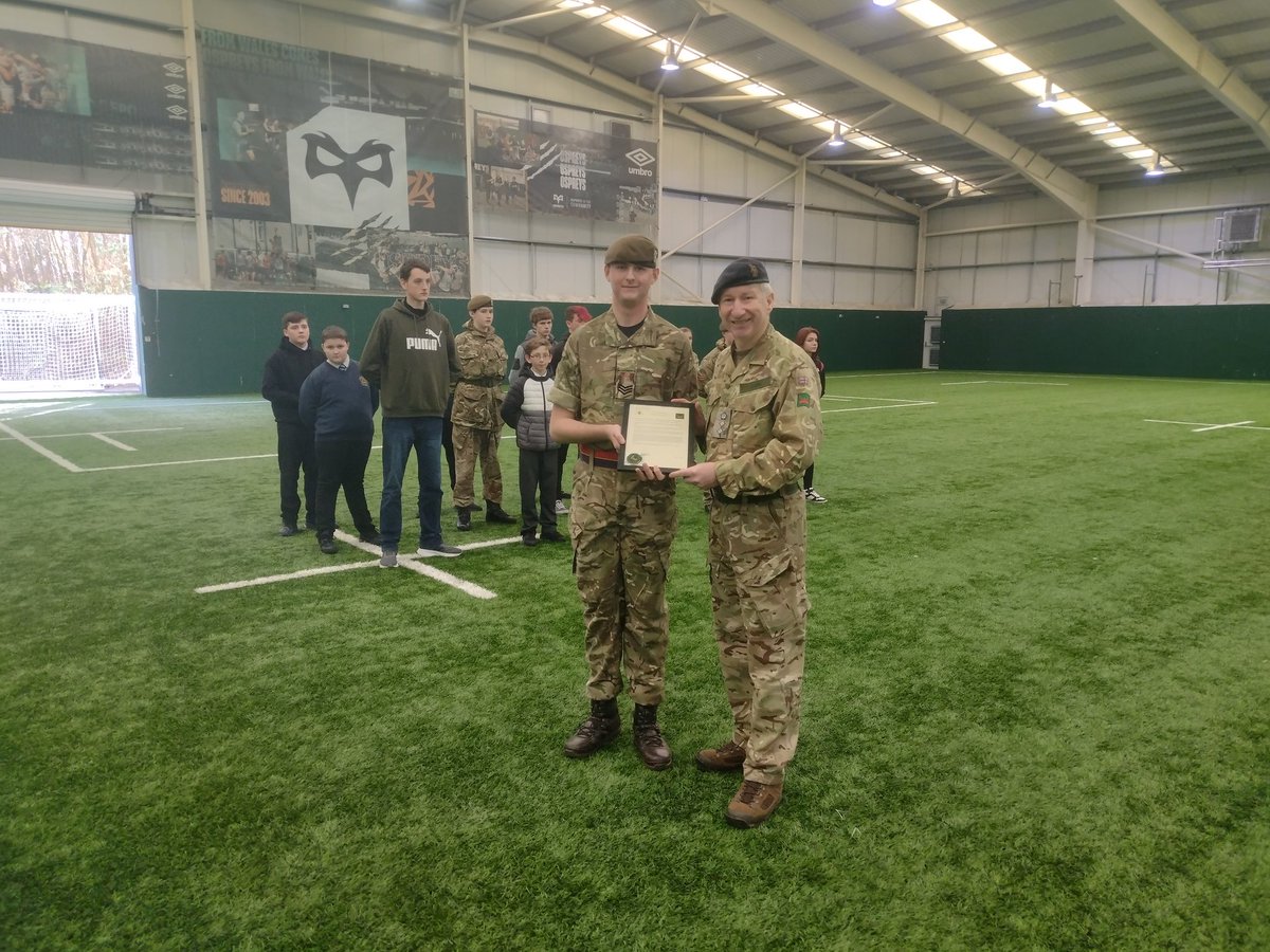 Col David Jones (@coldavyjones1) on Twitter photo It was a real privilege today to award Cadet Sgt Abbott, Morfa Detachment, B Coy <a href="/DandGACF/">Dyfed & Glamorgan ACF</a> a Comd 160X Coin for Excellence for his contribution to the first visit to Wales by King Charles III in September 2022. <a href="/CttWales/">CTT Wales</a> <a href="/RFCAforWales/">RFCA for Wales</a> <a href="/ArmyInWales/">British Army in Wales</a> <a href="/NPTCGroup_SPS/">NPTC Group Sport</a> <a href="/ArmyComd160X/">Commander 160th (Welsh) Brigade</a> It was a real privilege today to award Cadet Sgt Abbott, Morfa Detachment, B Coy <a href="/DandGACF/">Dyfed & Glamorgan ACF</a> a Comd 160X Coin for Excellence for his contribution to the first visit to Wales by King Charles III in September 2022. <a href="/CttWales/">CTT Wales</a> <a href="/RFCAforWales/">RFCA for Wales</a> <a href="/ArmyInWales/">British Army in Wales</a> <a href="/NPTCGroup_SPS/">NPTC Group Sport</a> <a href="/ArmyComd160X/">Commander 160th (Welsh) Brigade</a>