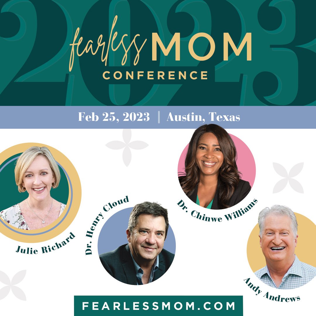 Hey Moms! Looking for a weekend getaway with learning and laughs, friendship and joy?! Head to fearlessmom.com/conference to learn more and register for the Fearless Mom Conference on Feb. 25, 2023!