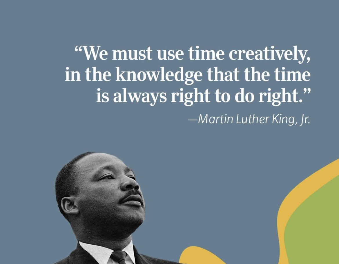 KatyaTeaches's tweet photo. In the midst of MLK day on Monday I wanted to share this powerful quote. #MLKDay2023 #JanTerm2023 https://t.co/0vkyUP16y2
