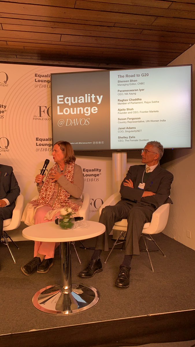 Women’s leadership is crucial to equitable development around the world @fergusonunwomen @unwomenindia @UN_Women @femalequotient #EqualityLounge #davos2023