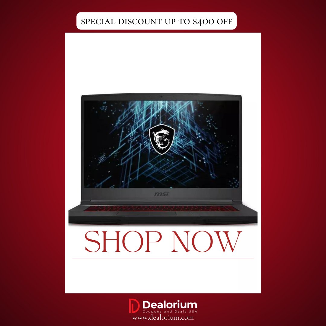 DealoriumDeals's tweet photo. Save $400 off MSI 15.6-in Gaming Laptop!

https://t.co/rhWgmUD72z

#MSI #gaminglaptop ##gamingdeals #dealorium https://t.co/5VPQVRNzZm