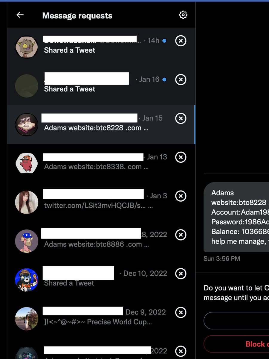 Desde que Elon se ha autoposicionado como techno-jefecito, me llegan más intentos de scam y porno que nunca... aish!