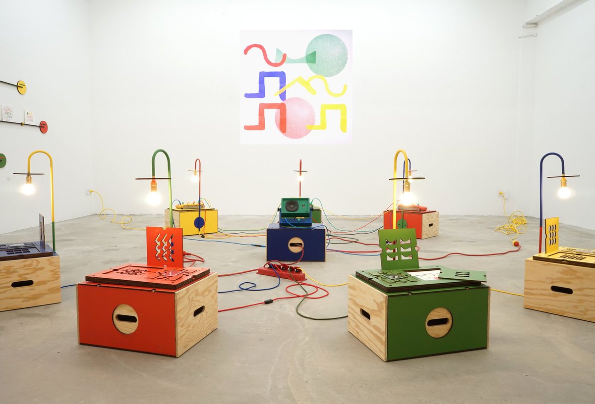 Continuing our collab with Morgan Dimnet of QuboGas, we developed an interactive installation that explored the relationship between of visual artwork and electronic sound composition.  buff.ly/3GIeO0E