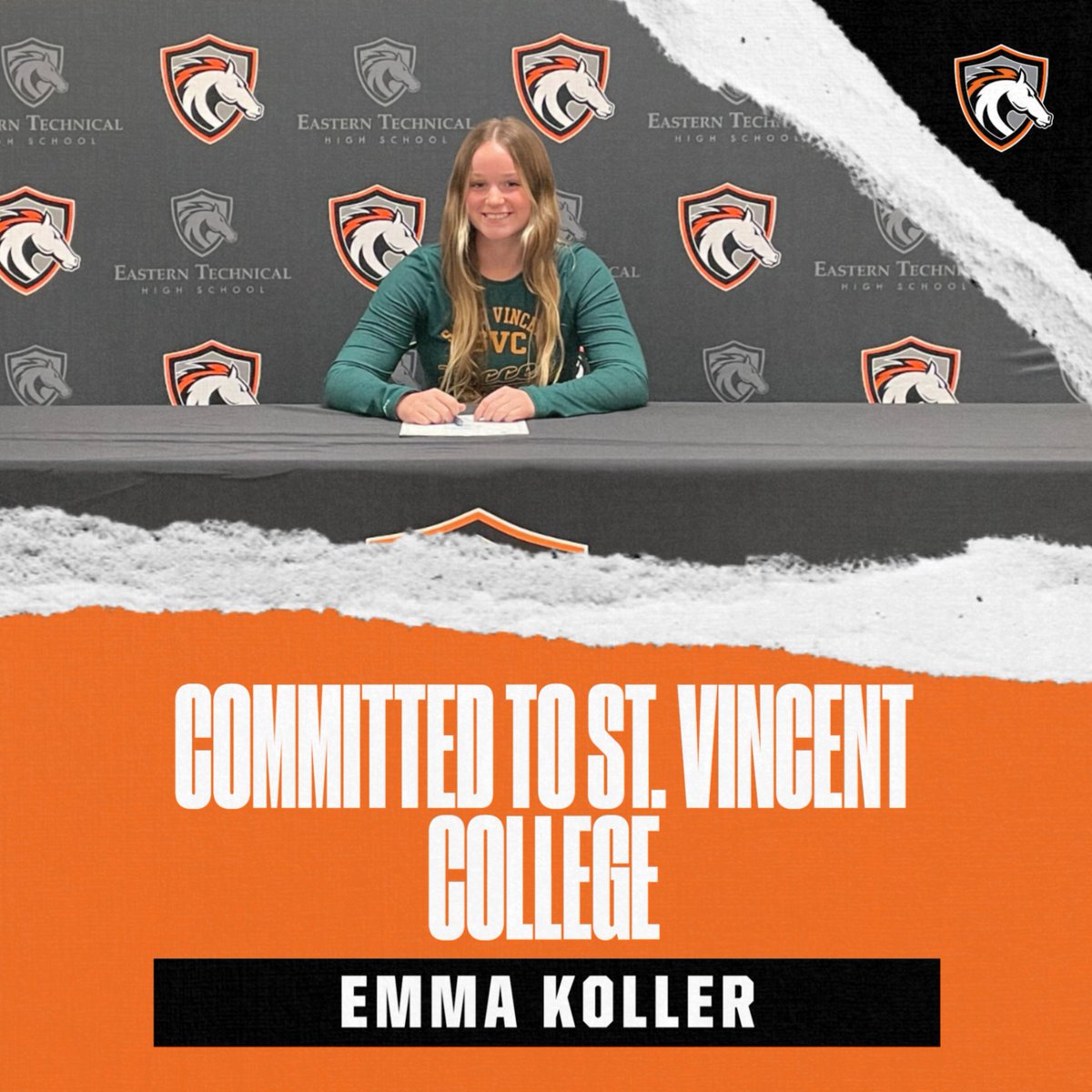ETHS_Athletics's tweet photo. Congratulations Emma and best of luck as you continue your academic and soccer career next fall at St. Vincent College! https://t.co/ugYDady1Qu