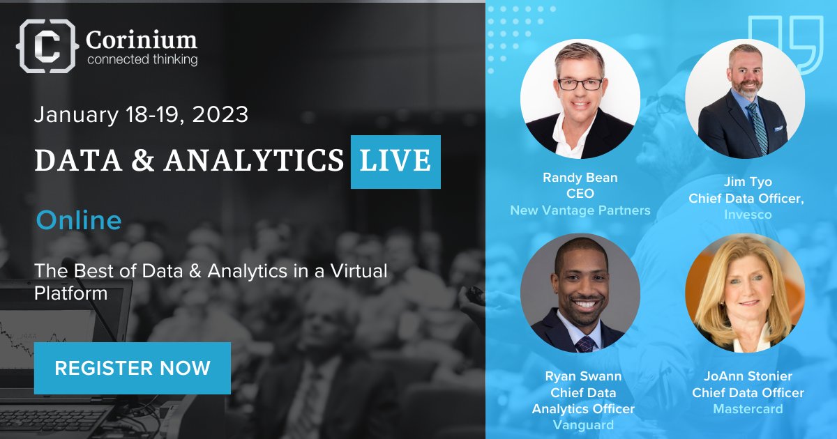 CoriniumGlobal's tweet image. #DataAnalyticsLive is back from our lunch break! We&apos;re excited for this CDO Panel. In this panel discussion, Delivering Value from Data Investments, our panelists are sharing how they are impacting their businesses with value-driven data strategies.

 bit.ly/3XHn87U