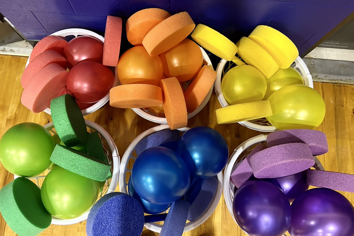 SterlingPhysEd's tweet photo. @SHPhysEd The Zone Foam Paddles aka Lollipops activities with Pre-K. #pe #physed #ncshape https://t.co/tjpjEuhMdA