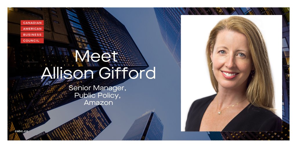 The CABC is thrilled to announce that <a href="/amgifford/">Allison Gifford</a> has joined our Board of Directors. Gifford is a Senior Manager of Public Policy at <a href="/amazonca/">Amazon Canada</a> and is incredibly active in the Canadian trade community. 

We are looking forward to having her on our team!