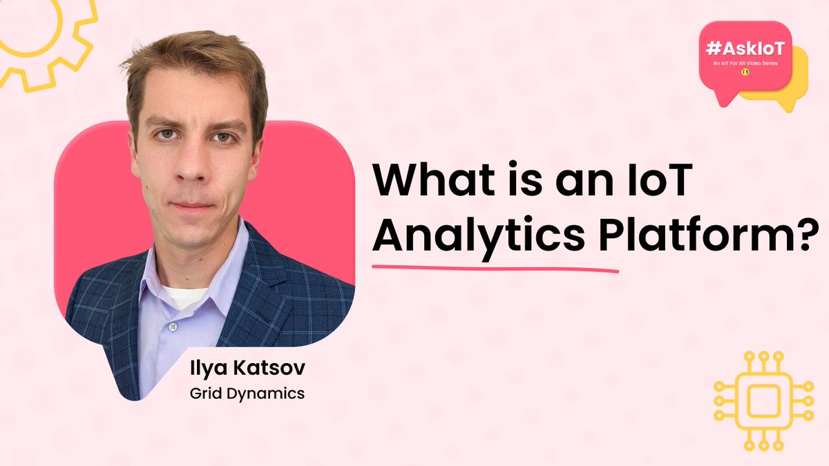 iotforall's tweet photo. Need to build an IoT analytics platform? On this episode of #AskIoT, @ikatsov from @GridDynamics, joins Ryan Chacon to explain how along with:
➡ How platforms differ
➡ Managing a platform
➡ #IIoT platform use cases

Learn more in the link below:
https://t.co/smXuDMTjIa https://t.co/om5cOQLrE8