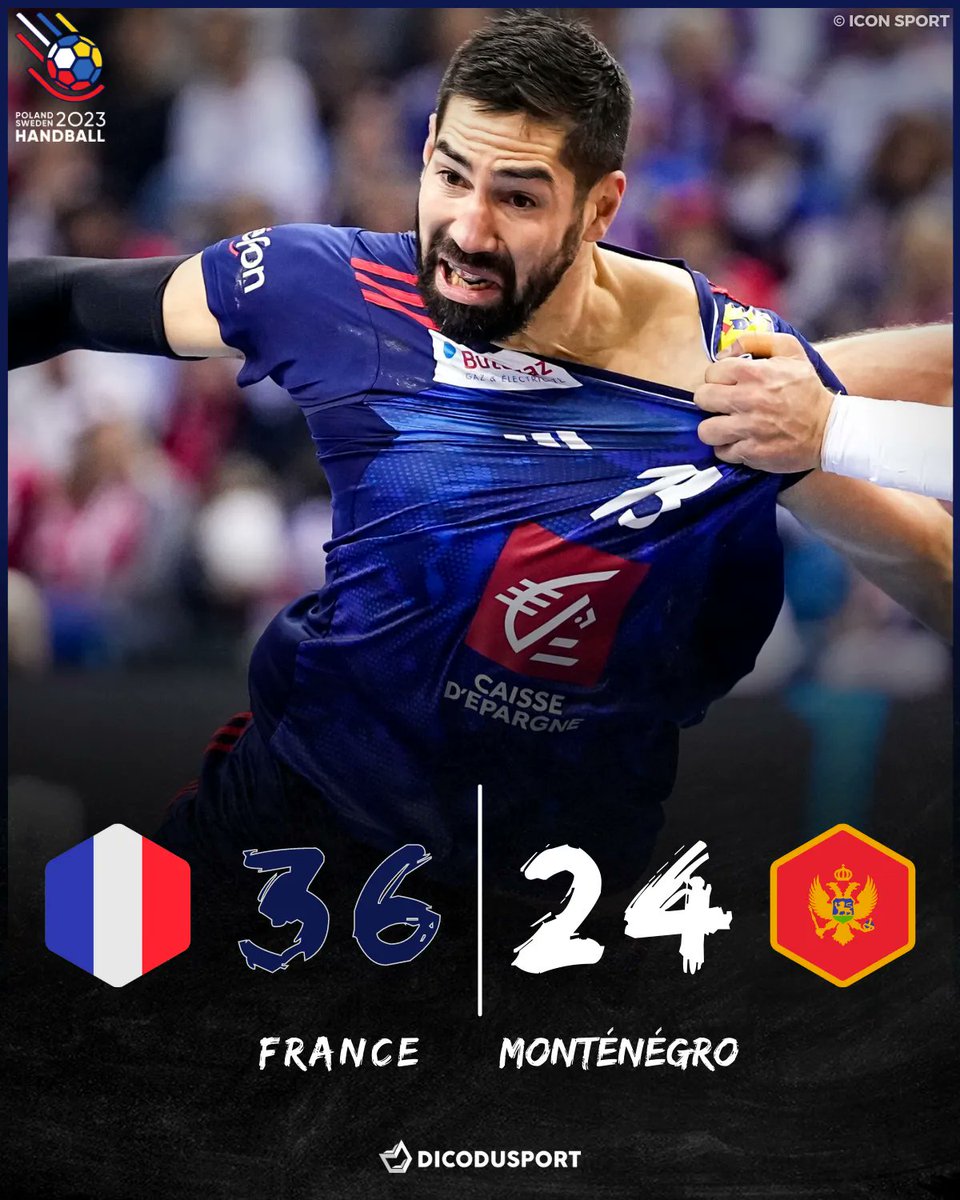 dicodusport's tweet photo. 🇫🇷💪 𝐋𝐄𝐒 𝐁𝐋𝐄𝐔𝐒 𝐄𝐍 𝐏𝐀𝐓𝐑𝐎𝐍𝐒 ! L'équipe de France reste invaincue après son large succès face au Monténégro ! 💥 #POLSWE2023 #FRAMON https://t.co/YohjCNZ38H