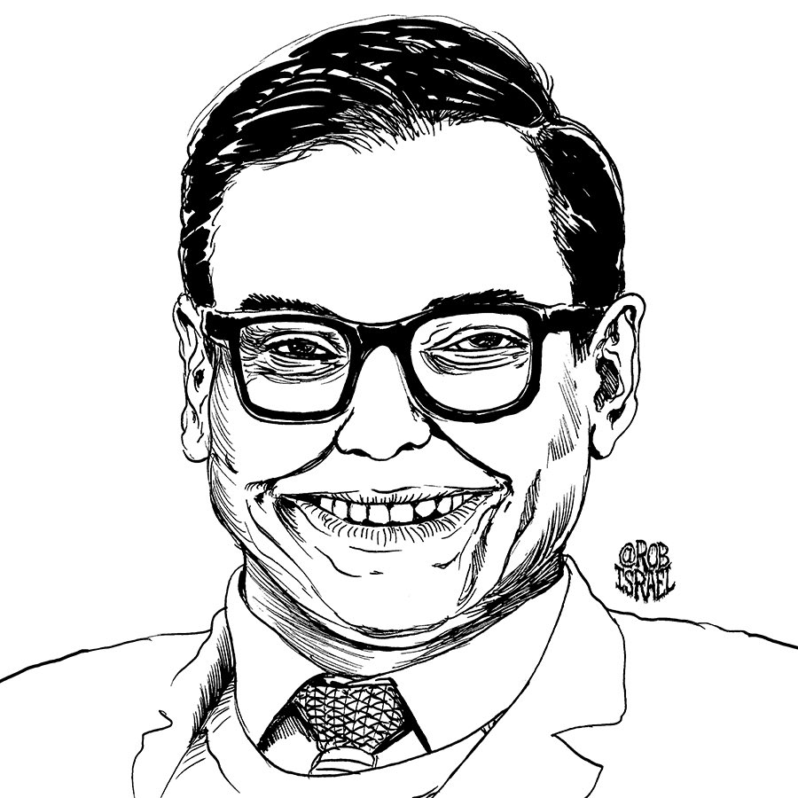 robisraelart's tweet photo. I drew Republican fascist plant George Santos, aka Anthony Devolder, aka The “Talented” Mr. Ripley. Good job NY Dems for dropping the ball &amp; letting this Far Right Trojan Horse into political office. Santos is another product of the Supreme Court decision on Citizen United.👇👇👇 https://t.co/GMxbFz5oko