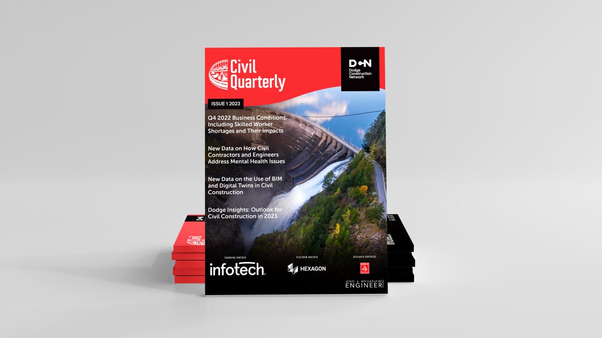BlueBookNetwork's tweet photo. With interest in digital twins on the rise, contractors and engineers will need to consider supporting this technology in the future. Learn more about the shift to digital twins in our new Civil Quarterly report with partners @Infotechinc and @HexagonAB: https://t.co/U2pKqxLWFy https://t.co/ZHIn8qoiml