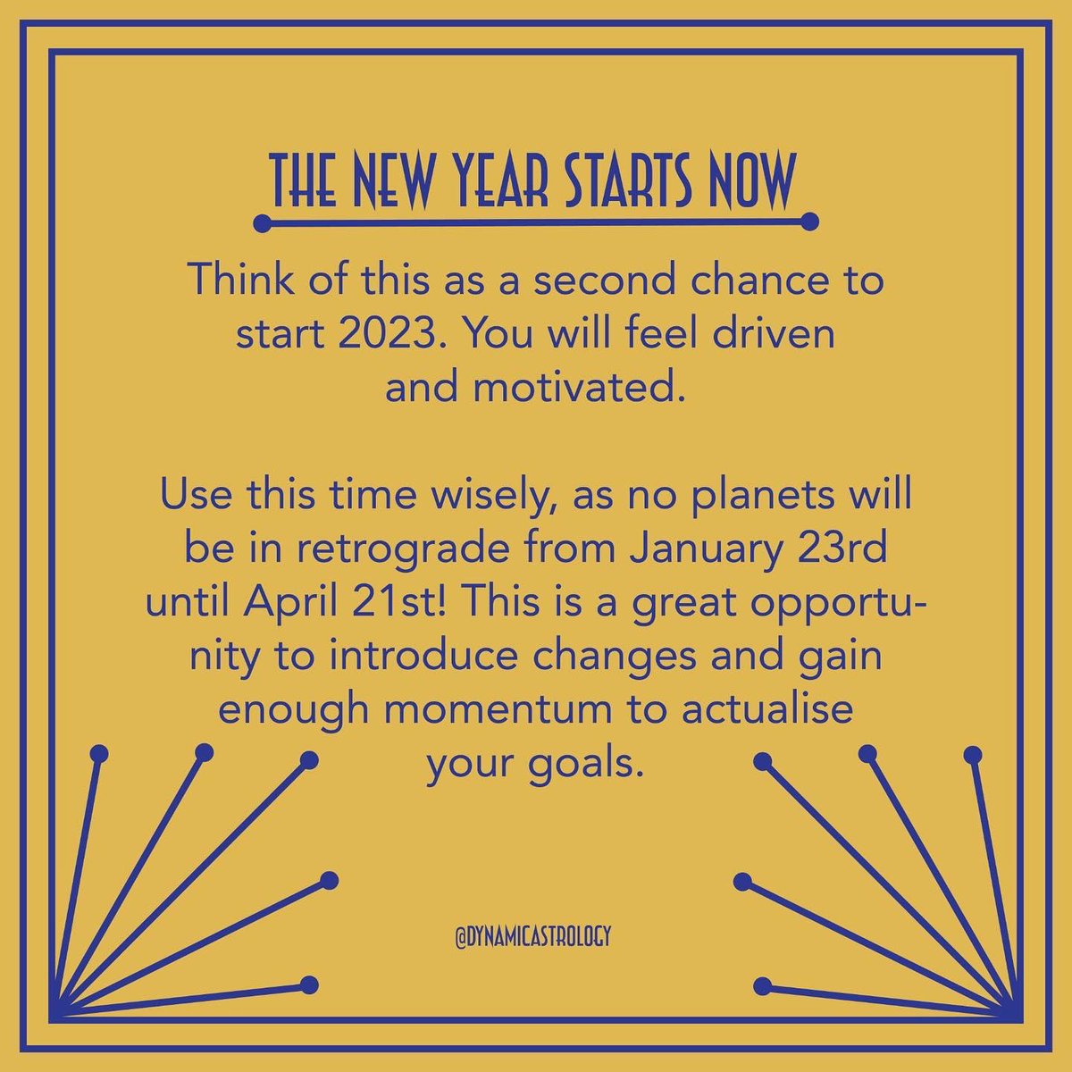 dynamic_astro's tweet photo. 2023 can finally begin! 

As of today, Mercury is Direct - but go forward with caution. 

Swipe to read more. 

#mercuryretrograde #mercurydirect #astrology #astro #astrologersofinstagram #astrologymemes #astrologyposts #thesigns #thesignsinlove #horoscope #horoscopes https://t.co/mCxc7VIRCh