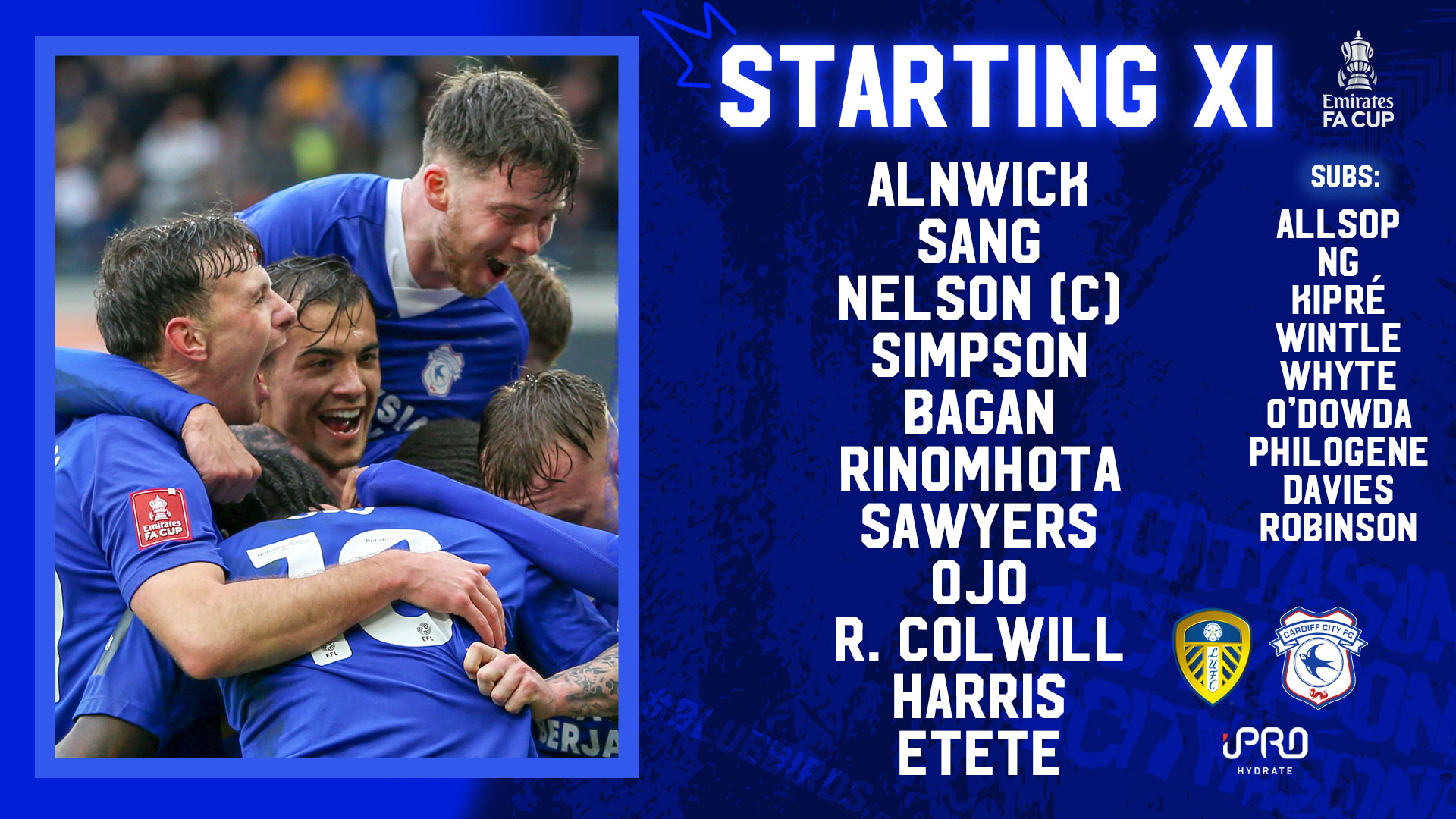 Cardiff City FC on X: 🔢 This is how the #Bluebirds line-up for