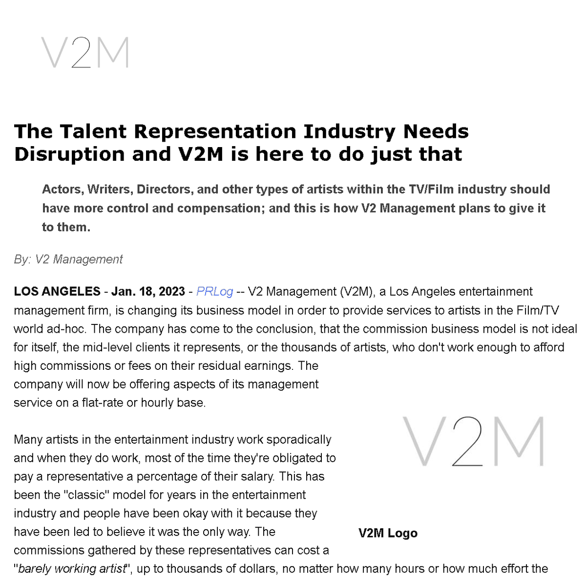 V2managementLLC's tweet photo. Have you heard? https://t.co/ub7iO49vUX